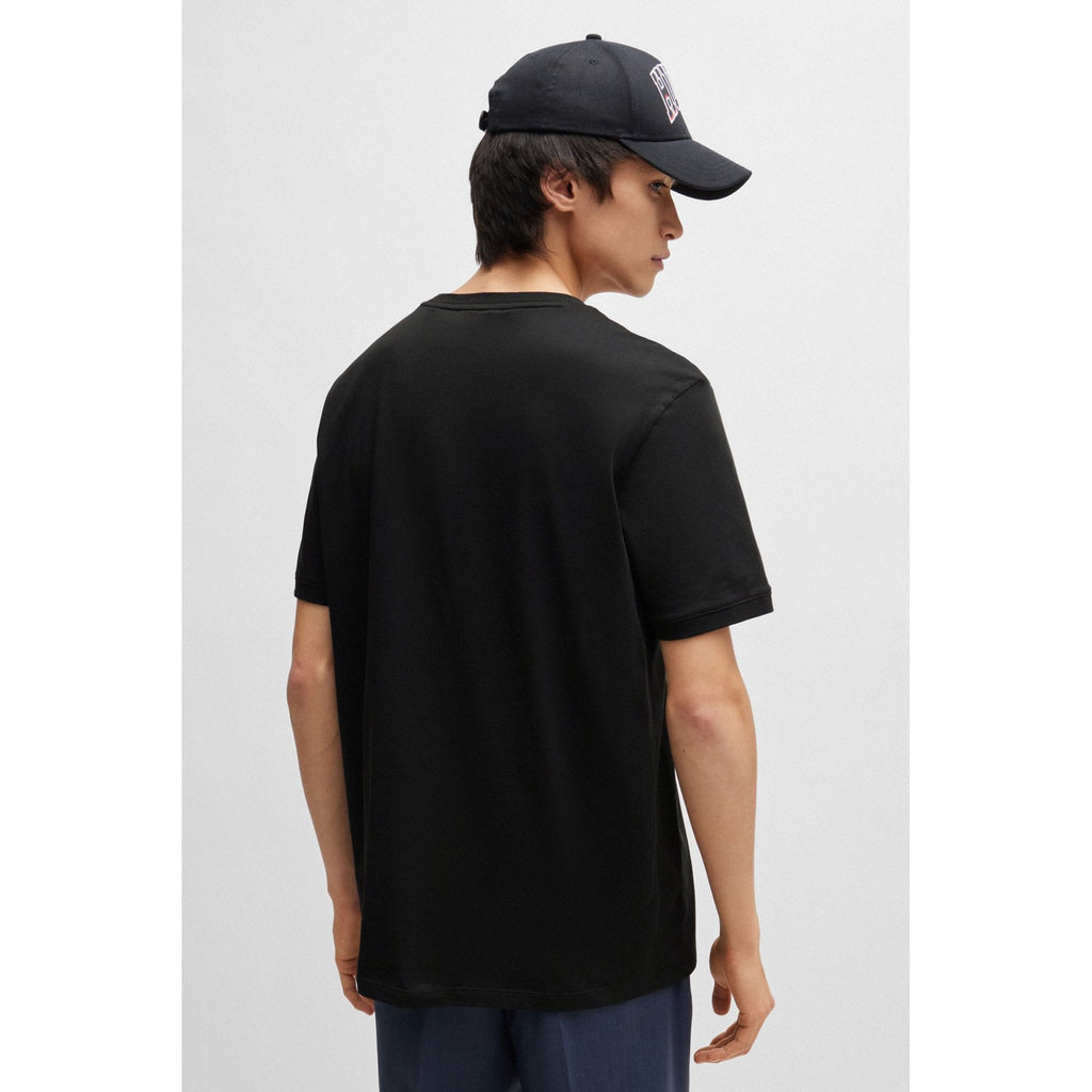 Hugo Boss 50447978 Diragolino Red Box Logo Half Sleeve T-Shirt