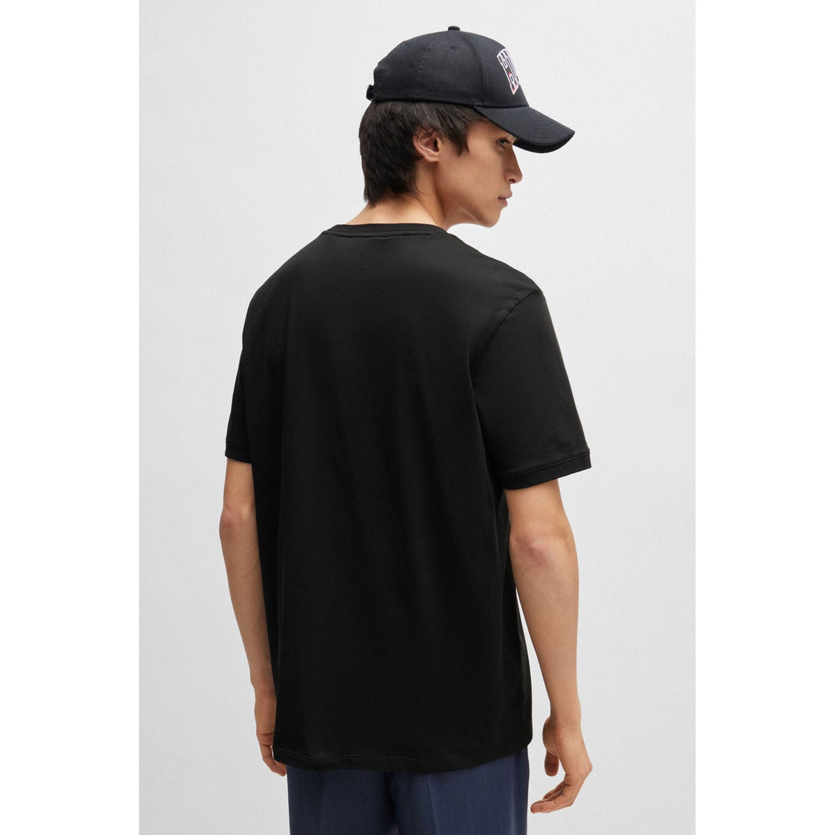Hugo Boss 50447978 Diragolino Red Box Logo Half Sleeve T-Shirt