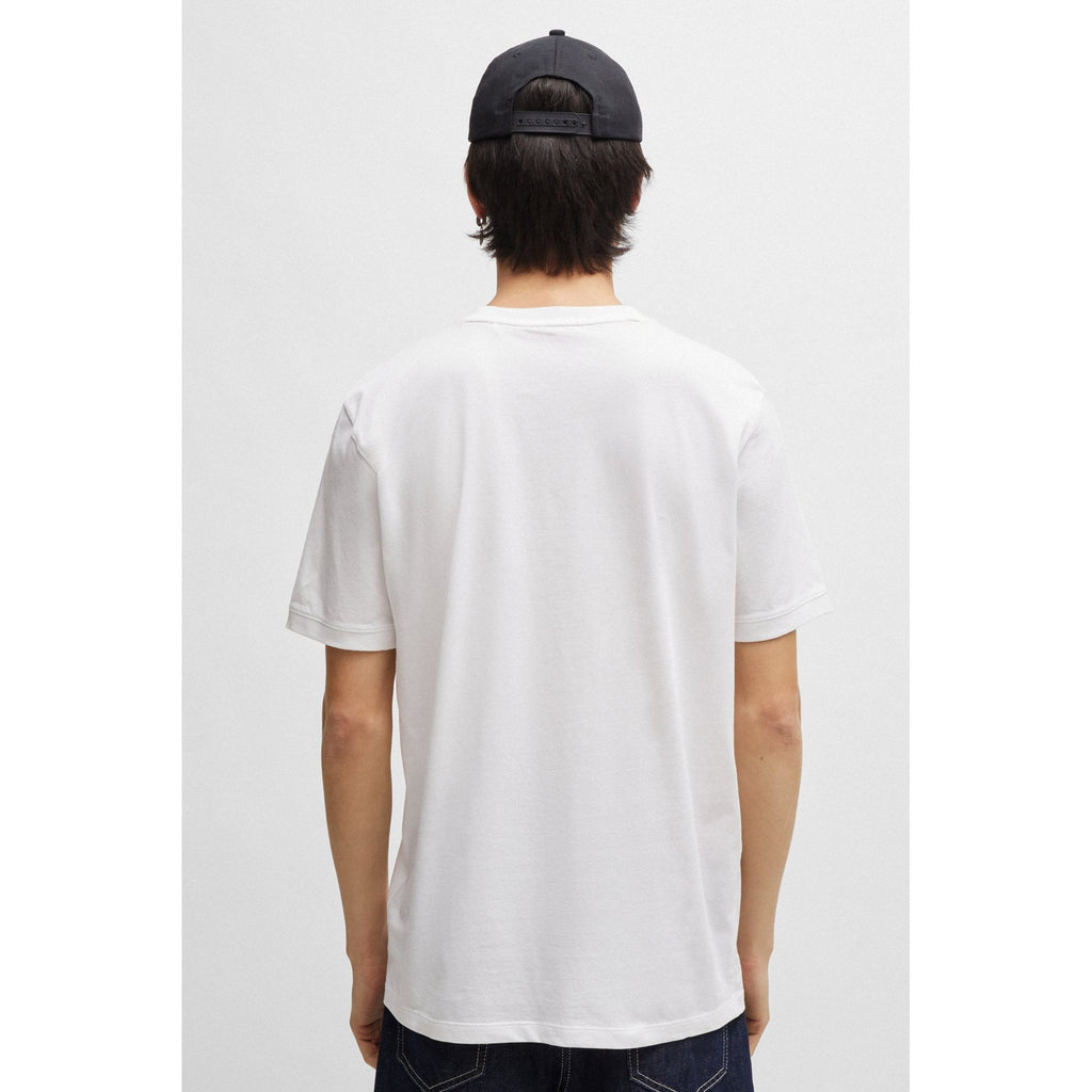 Hugo Boss 50447978 Diragolino Red Box Logo Half Sleeve T-Shirt