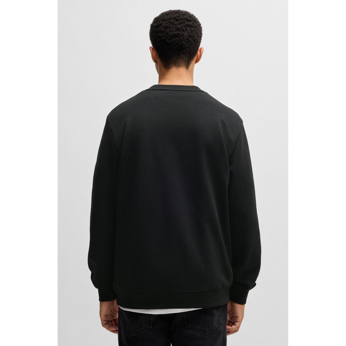 Boss 50447964 Diragol Small Red Patch Logo Crew Sweat Top