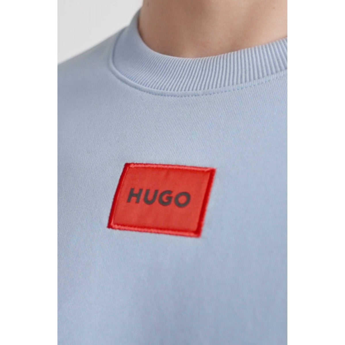 Boss 50447964 Diragol Small Red Patch Logo Crew Sweat Top