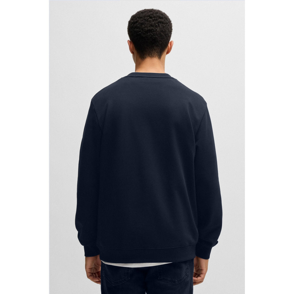 Boss 50447964 Diragol Small Red Patch Logo Crew Sweat Top