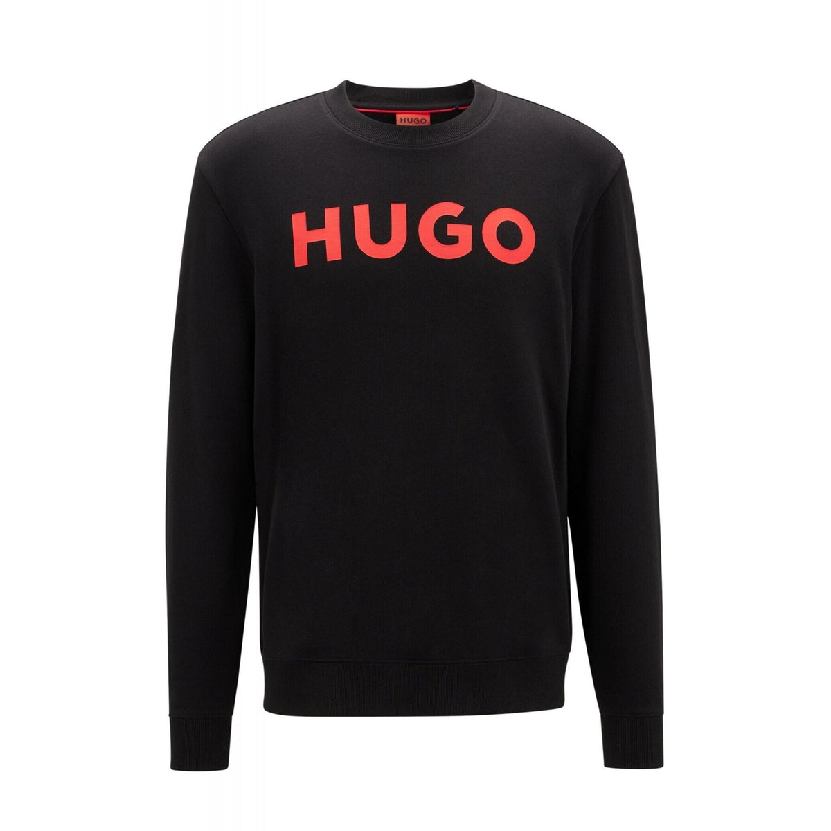 Boss 50477328 Dem HUGO Red Logo Crew Sweat Top - Black