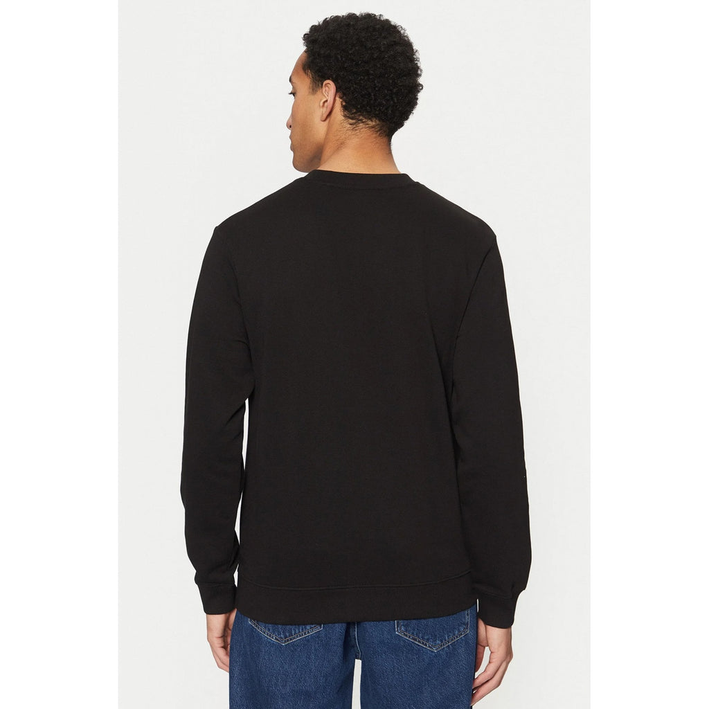 Boss 50477328 Dem HUGO Red Logo Crew Sweat Top - Black