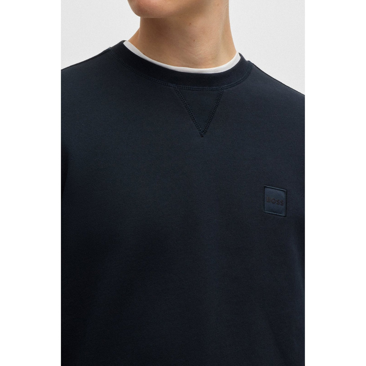 Boss 50509323 Westart Tonal Small Patch Logo Crew Sweat Top