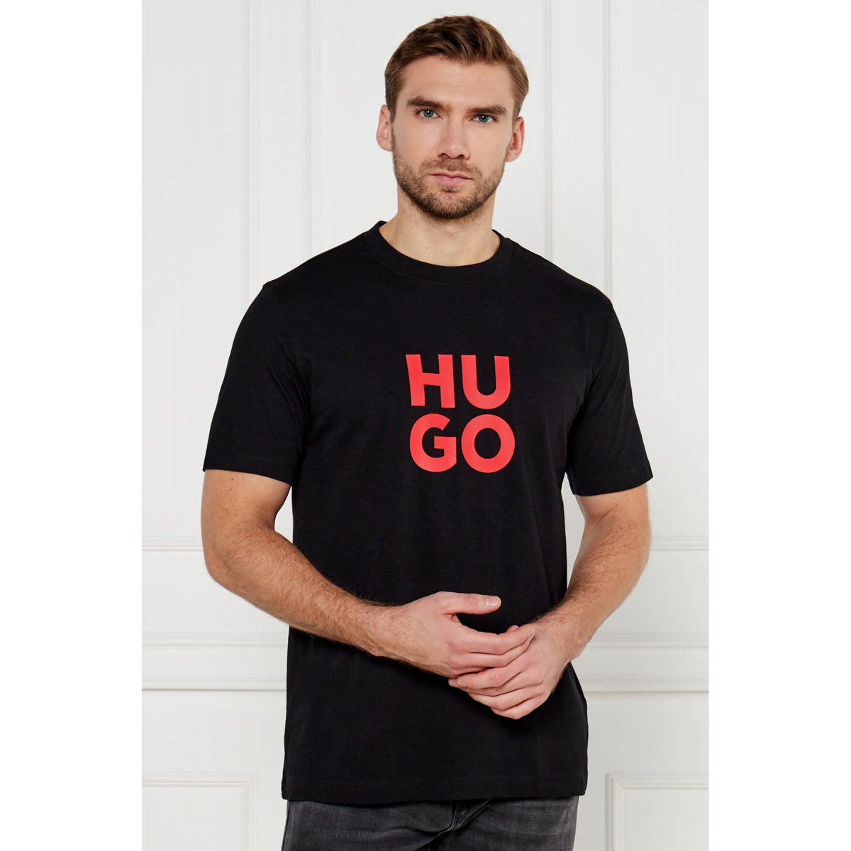 Boss 50523839 Daltorip HUGO Decorated Logo Print Crew Half Sleeve T-Shirt