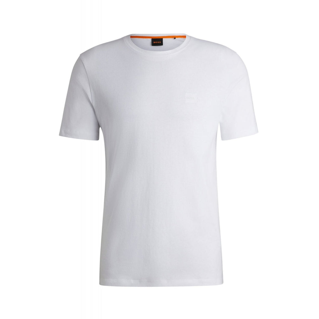 Boss 50508584 Tales Plain Logo Patch Cotton Half Sleeve T-Shirt