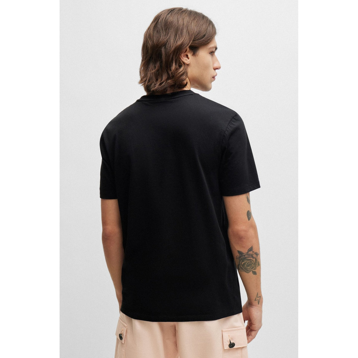 Boss 50467556 Dulivio HUGO Logo Crew Half Sleeve T-Shirt