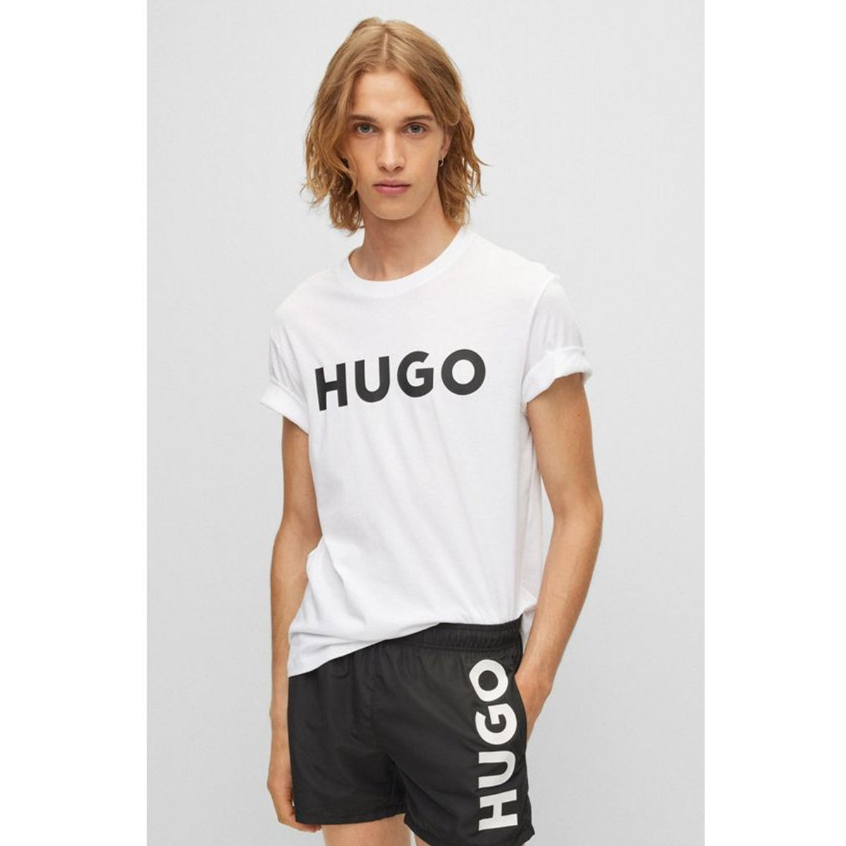 Boss 50467556 Dulivio HUGO Logo Crew Half Sleeve T-Shirt