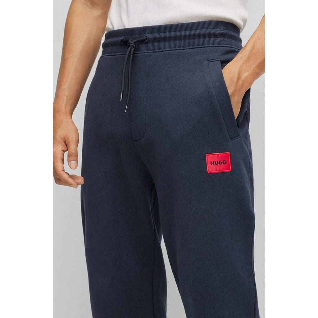 Boss 50447963 Doak Red Patch Logo Cotton Jogger - Navy