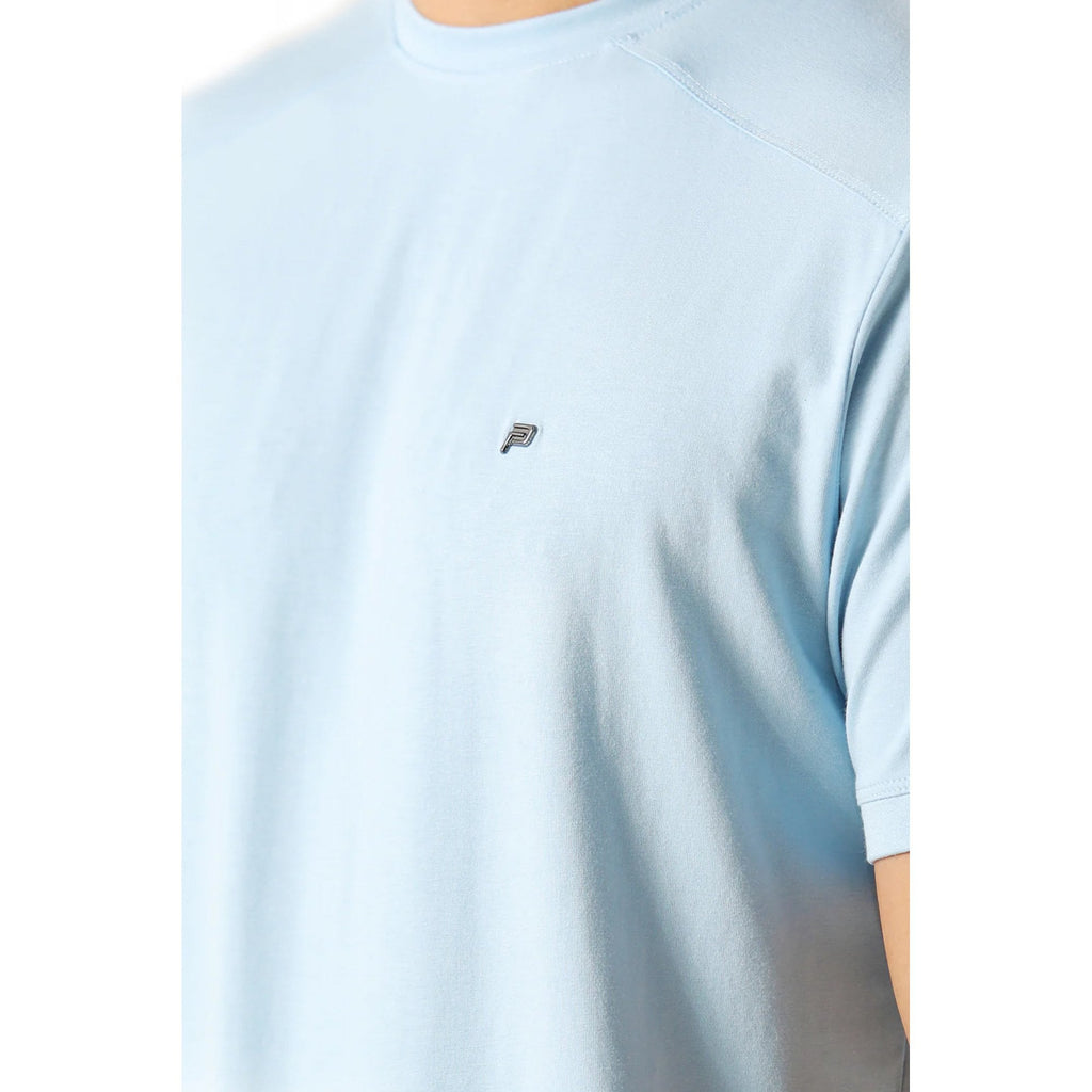 Police Gambit 0069 Cut & Sew Small 'P' Emblem Metal Logo Crew Half Sleeve T-Shirt