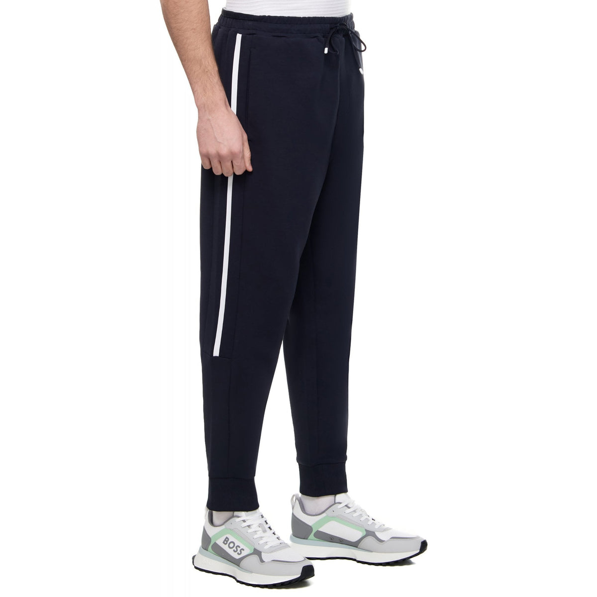Boss 50511517 Hadikonos Contrast Stripe Jogger - Navy