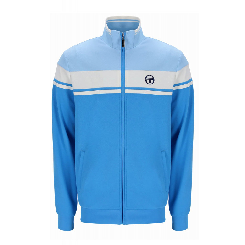 Sergio Tacchini | Damarindo 4551-298 Retro Contrast Stripe Track Top - Azure Blue