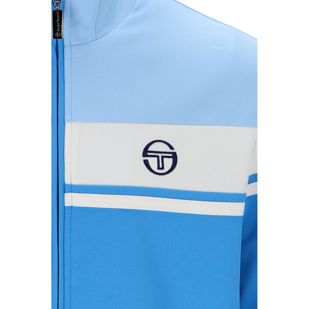 Sergio Tacchini | Damarindo 4551-298 Retro Contrast Stripe Track Top - Azure Blue