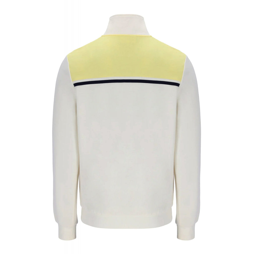 Sergio Tacchini | Youngline MK2 1083 Retro Contrast Stripe Track Top - Gardenia/Pale Banana