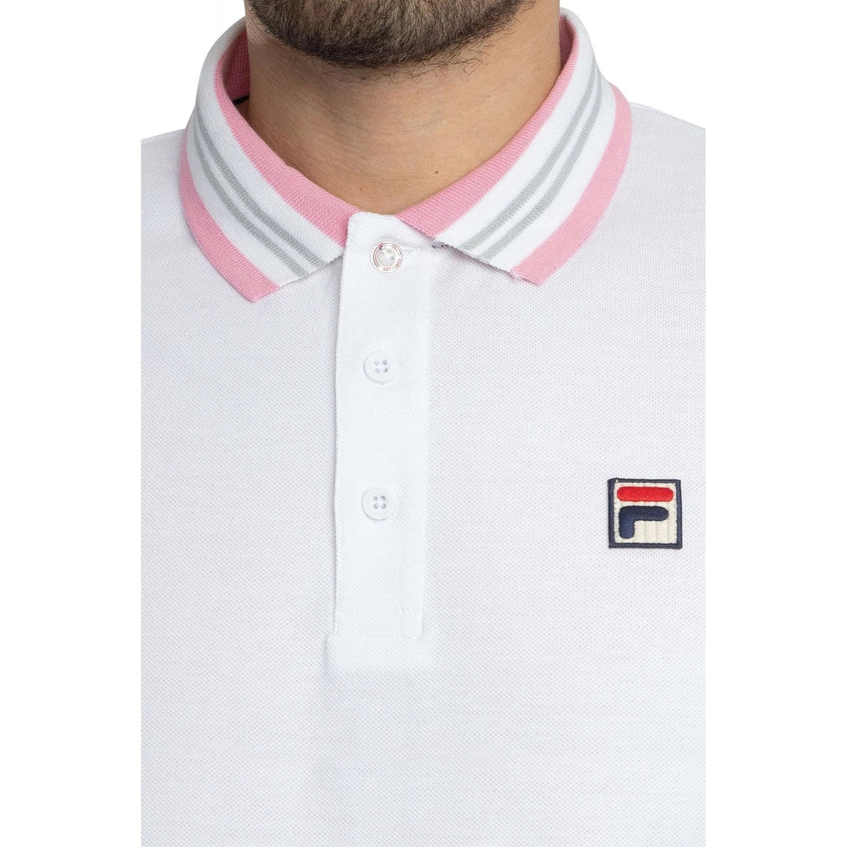 Fila Vintage Faraz S23MH002 Classic Tipped Polo T-Shirt