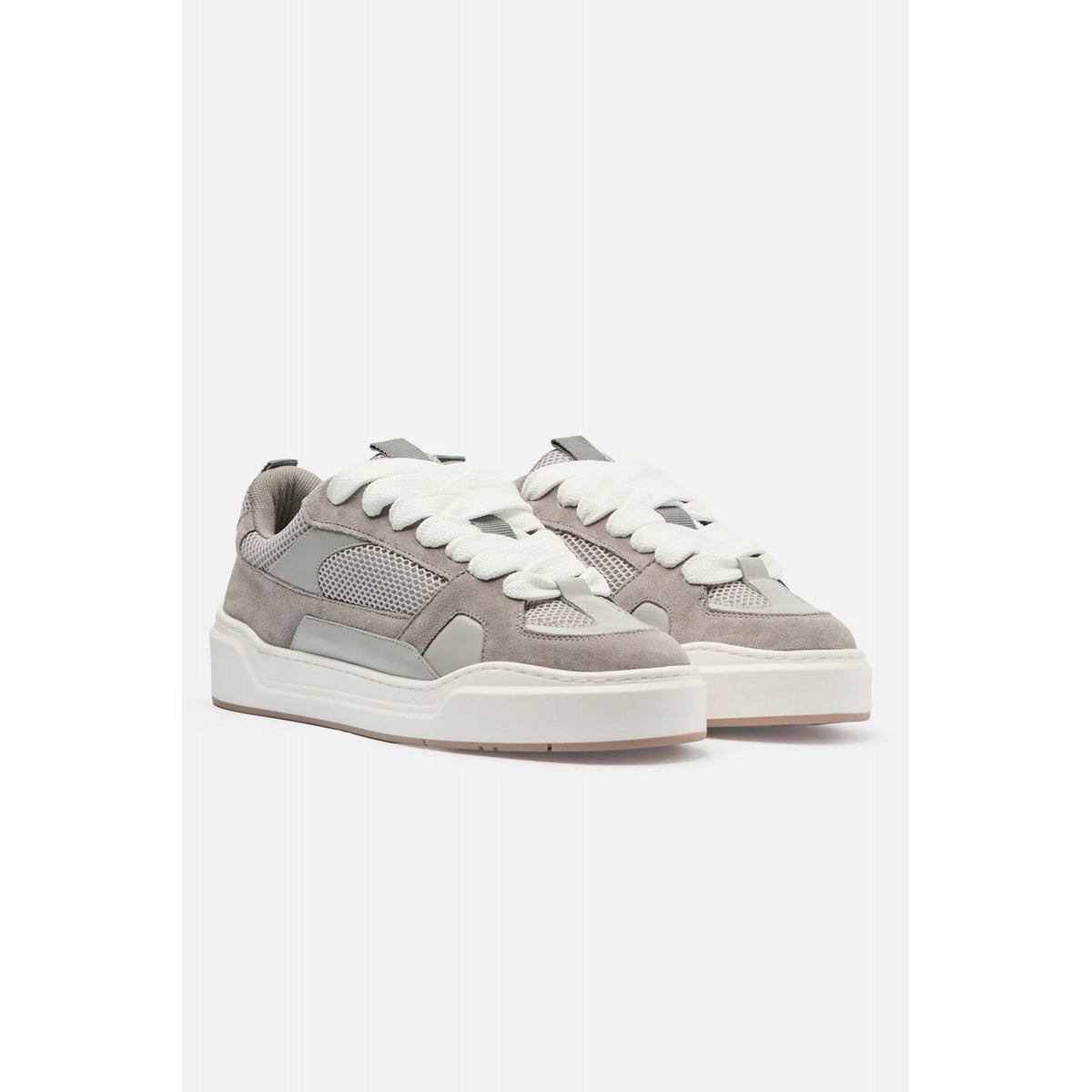 Madison Kohl | MK Skate Contrast Leather Suede Mesh Fabric Trainer
