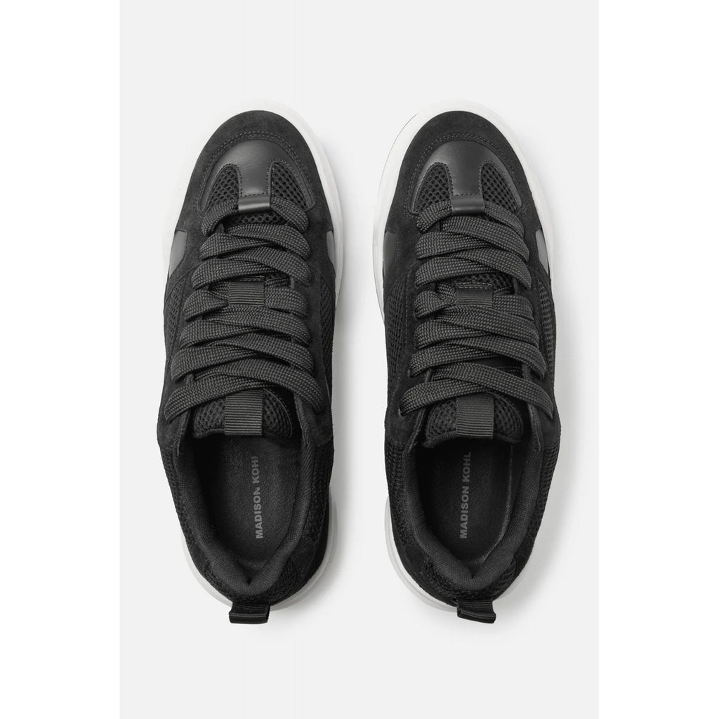Madison Kohl | MK Skate Contrast Leather Suede Mesh Fabric Trainer