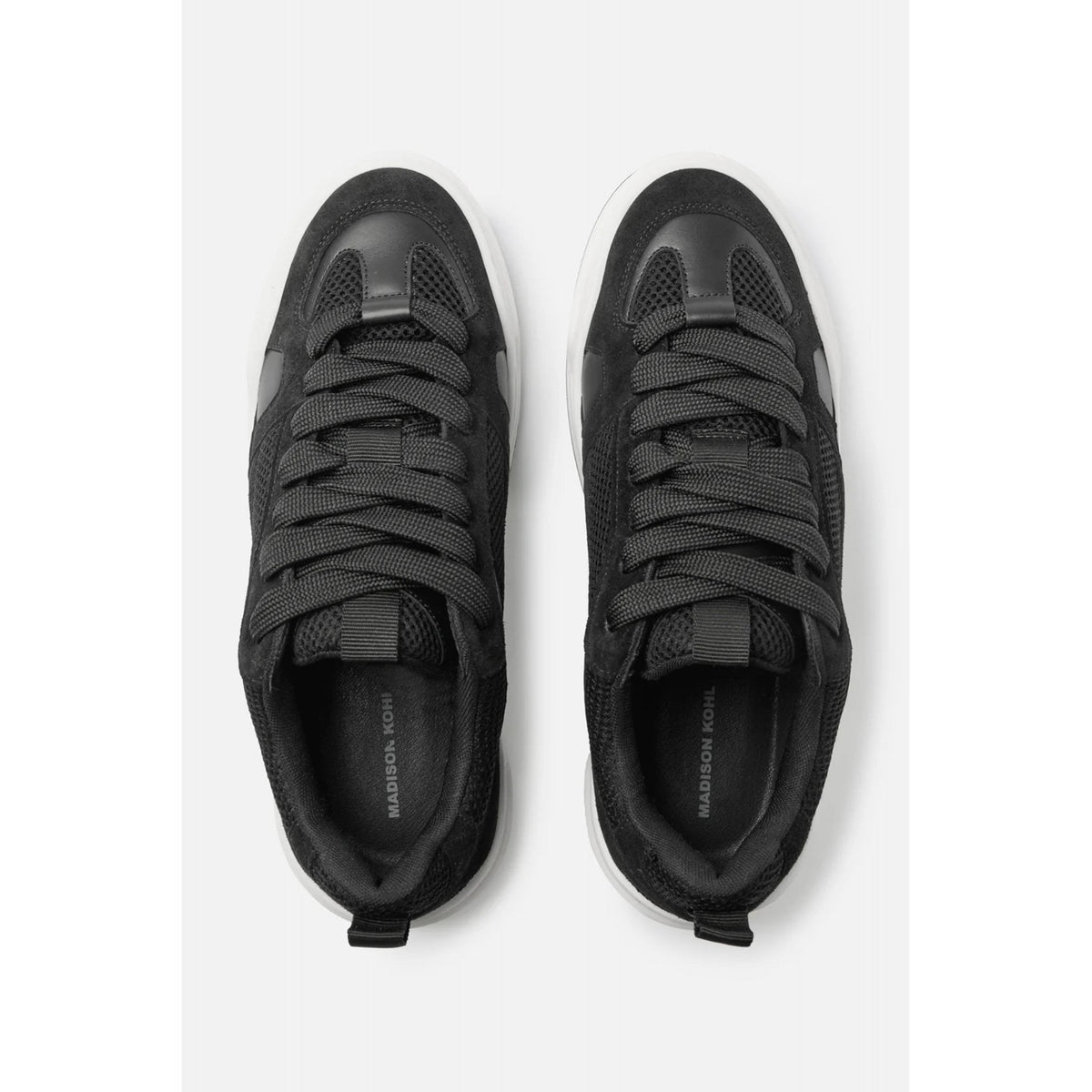 Madison Kohl | MK Skate Contrast Leather Suede Mesh Fabric Trainer