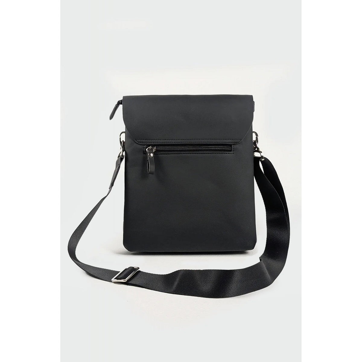Police Molsdens 0662 Tonal Repeat 'P' Logo Crossbody Side Messenger Bag - Black