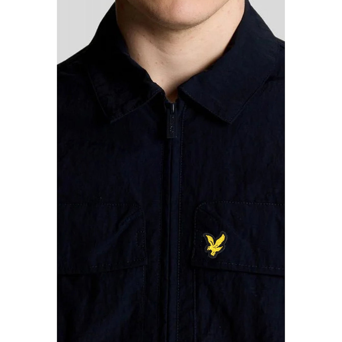 Lyle & Scott | LW2216V Legacy Ventilated Nylon Collar Overshirt Jacket - Dark Navy