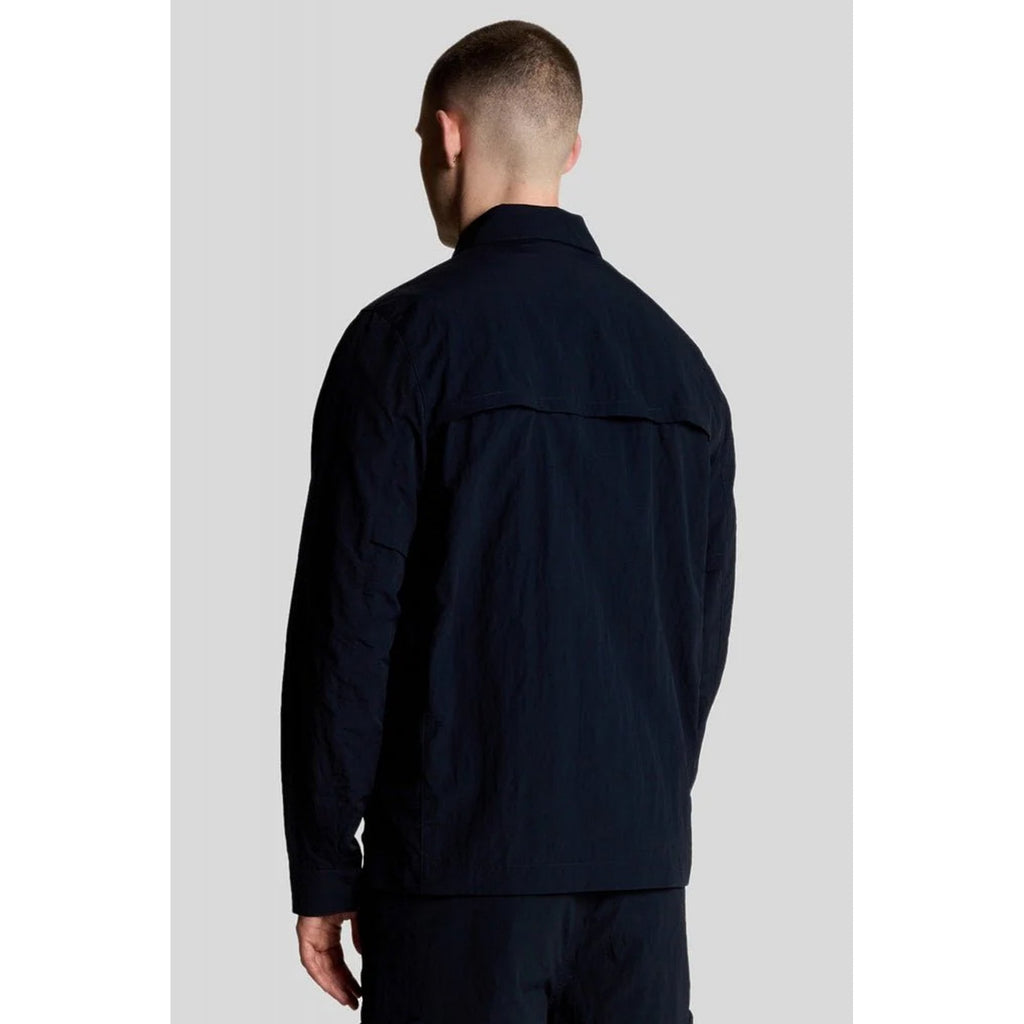 Lyle & Scott | LW2216V Legacy Ventilated Nylon Collar Overshirt Jacket - Dark Navy
