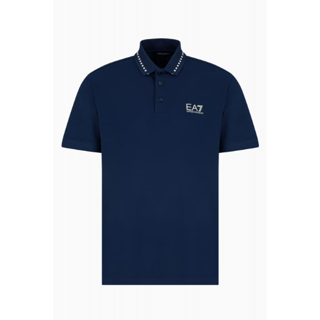 EA7 | Emporio Armani 7M000184 AF13511 Slim Fit Tipping Collar Polo T-Shirt