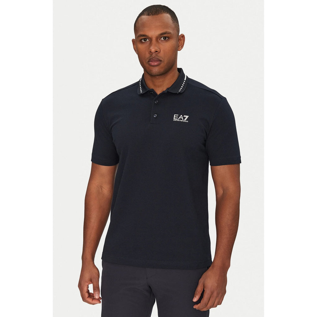 EA7 | Emporio Armani 7M000184 AF13511 Slim Fit Tipping Collar Polo T-Shirt