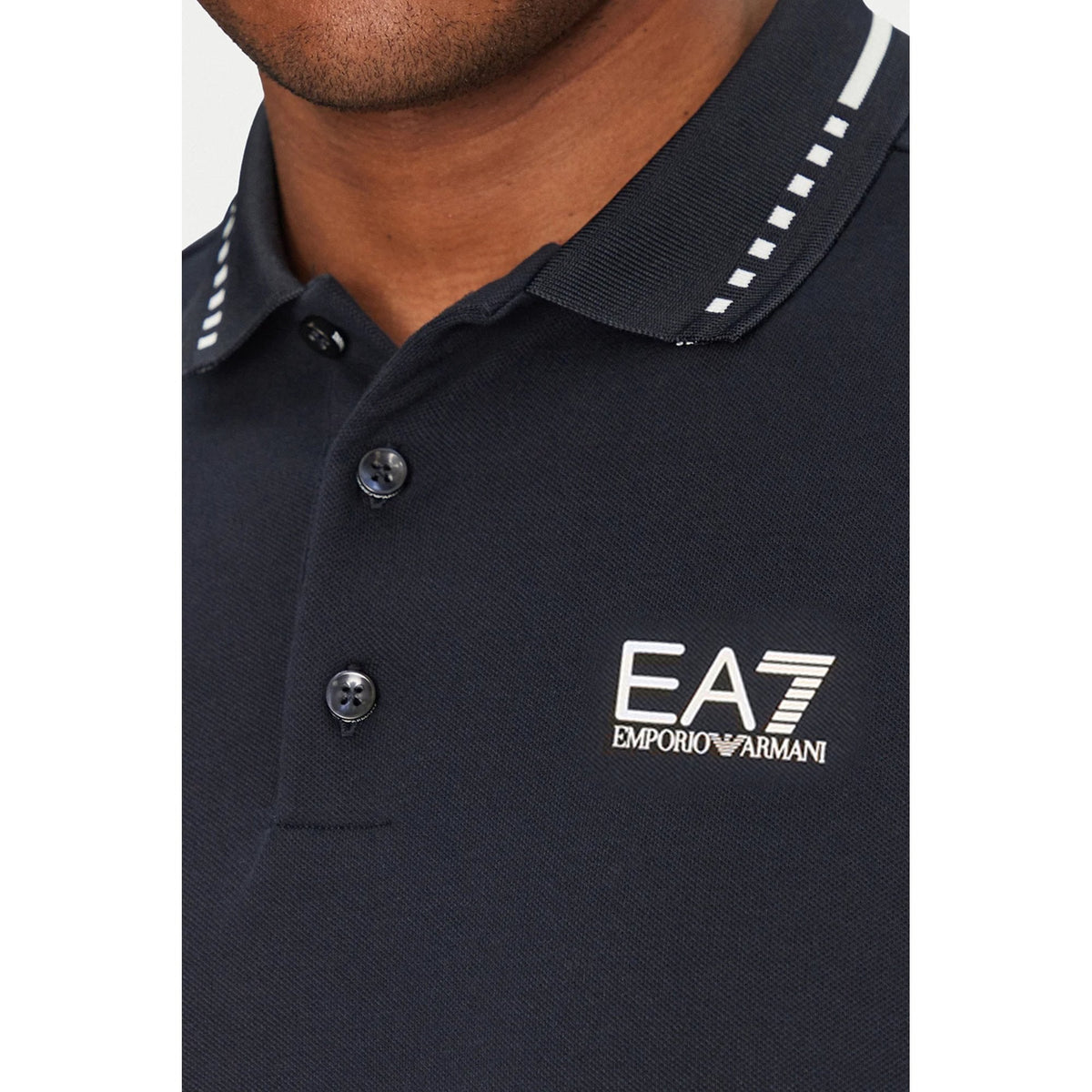 EA7 | Emporio Armani 7M000184 AF13511 Slim Fit Tipping Collar Polo T-Shirt