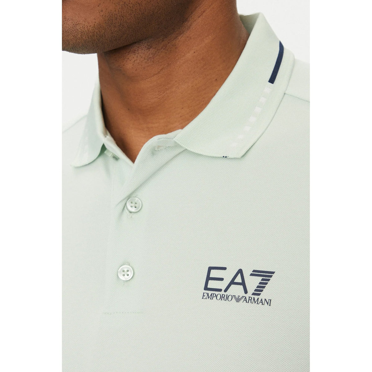 EA7 | Emporio Armani 7M000184 AF13511 Slim Fit Tipping Collar Polo T-Shirt