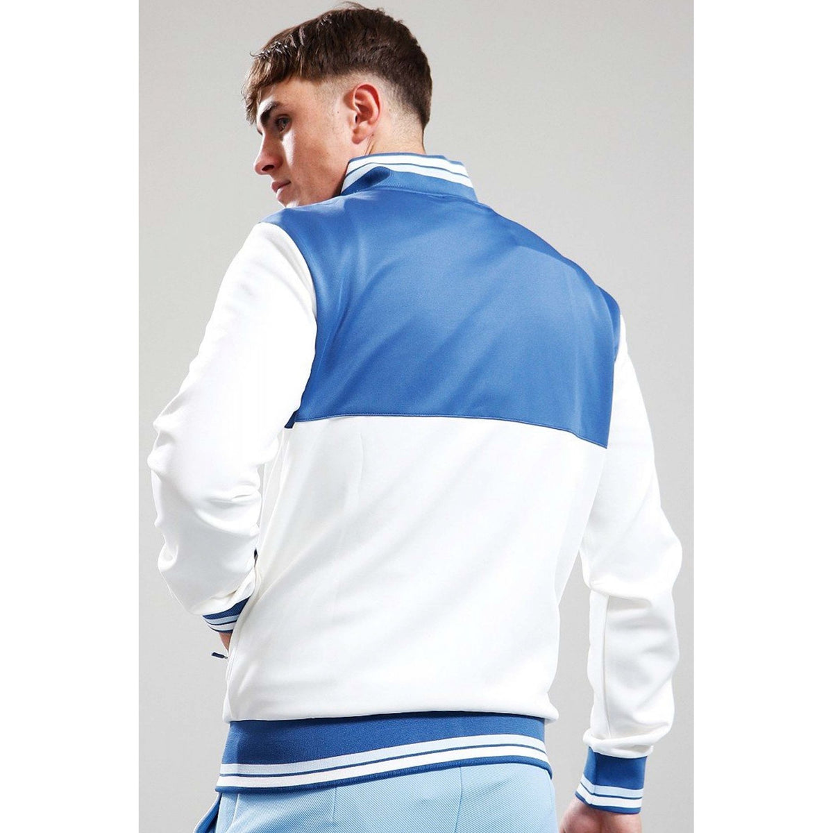Ellesse Vignola 2058 Classic Contrast Retro Tipped Colour Block Track Top