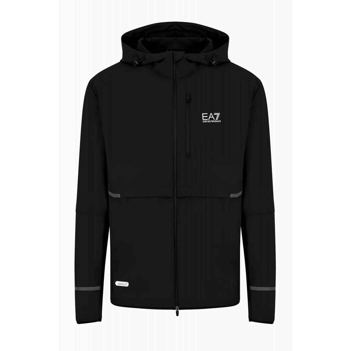 EA7 | Emporio Armani 7M000071 AF13392 Dynamic Athlete VENTUS7 Lightweight Hood Jacket - Black