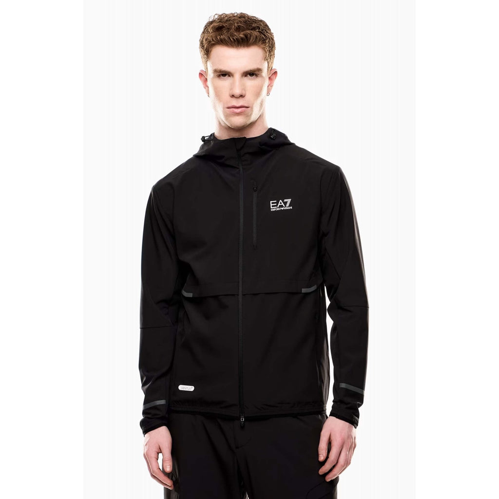 EA7 | Emporio Armani 7M000071 AF13392 Dynamic Athlete VENTUS7 Lightweight Hood Jacket - Black