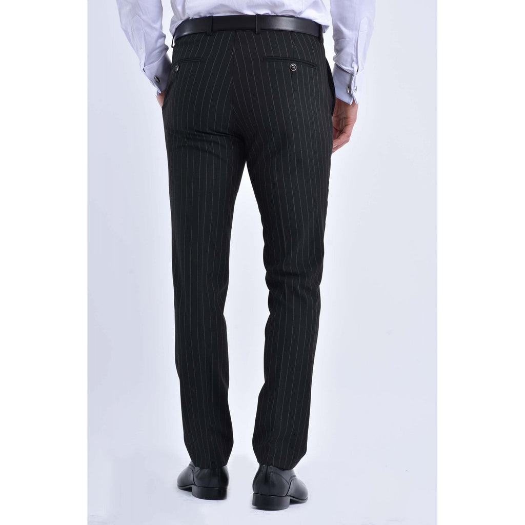 CB Greenwich Tailored Slim Fit Pinstripe Double-Breasted 2 Piece Suit