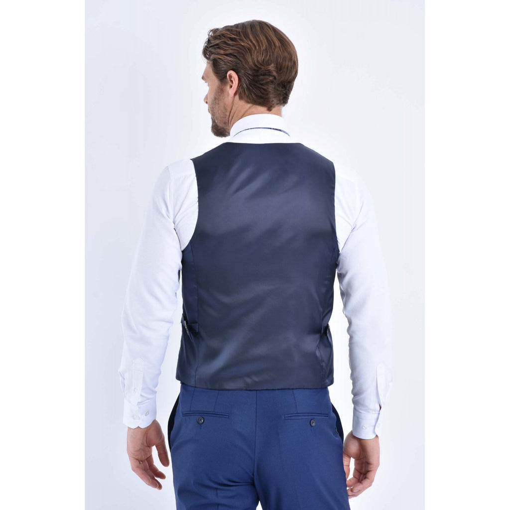 CB Milan Tailored Slim Fit Wool Single-Breasted Plain 3 Piece Suit
