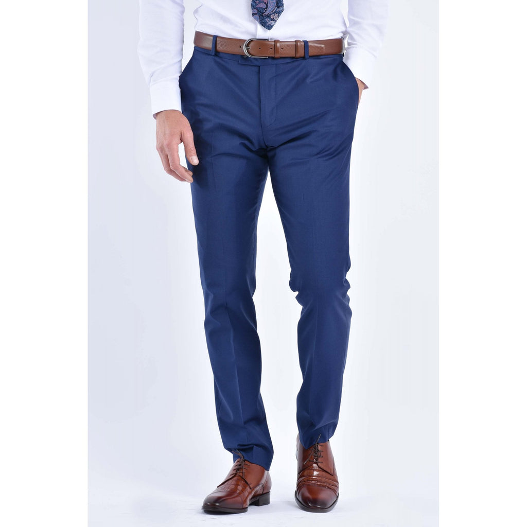 CB Milan Tailored Slim Fit Wool Single-Breasted Plain 3 Piece Suit
