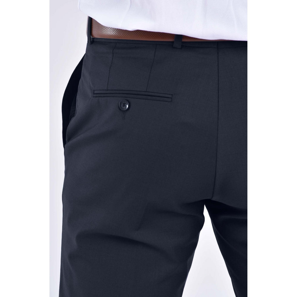 CB Milan Tailored Slim Fit Wool Double-Breasted Plain 2 Piece Suit