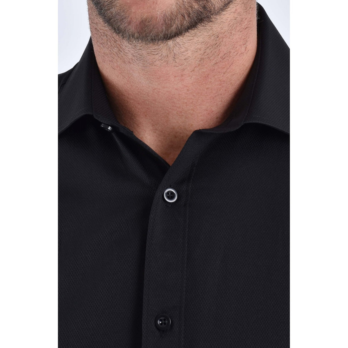 CB 043A Textured Slim Fit Single Cuff Smart Shirt