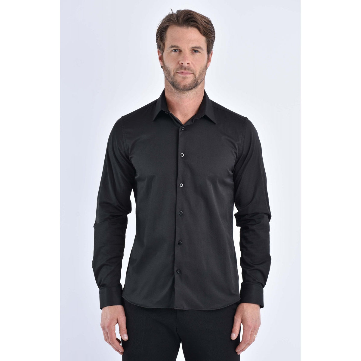 CB 091 Plain Slim Fit Single Cuff Smart Shirt