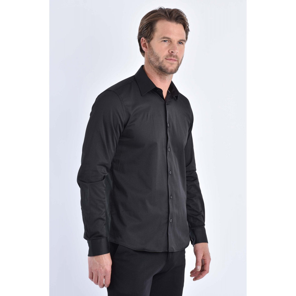 CB 091 Plain Slim Fit Single Cuff Smart Shirt