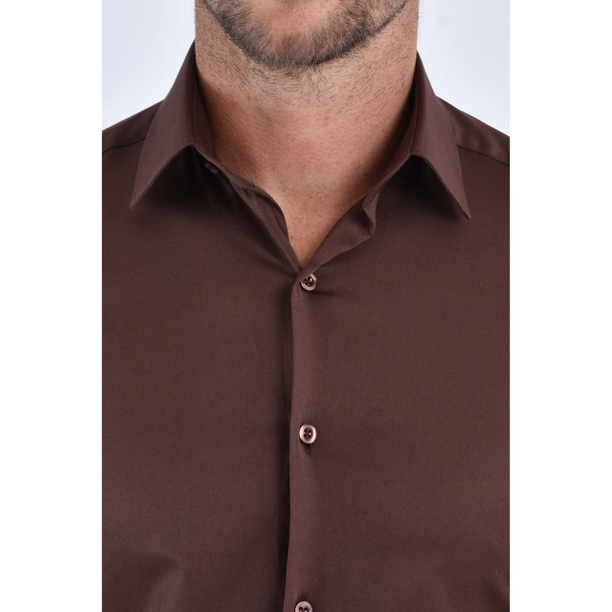 CB 091 Plain Slim Fit Single Cuff Smart Shirt