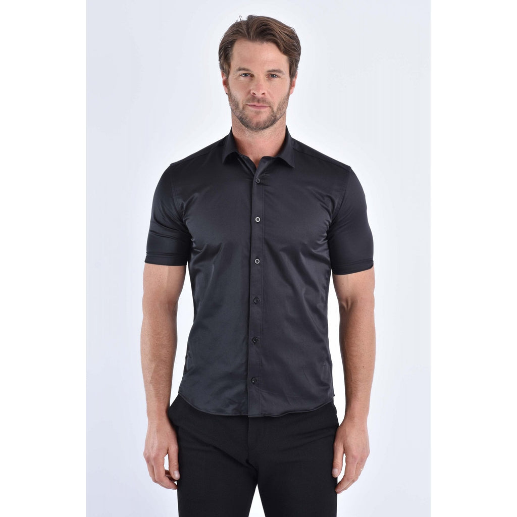 CB 056 Plain Slim Fit Short Sleeve Smart Shirt