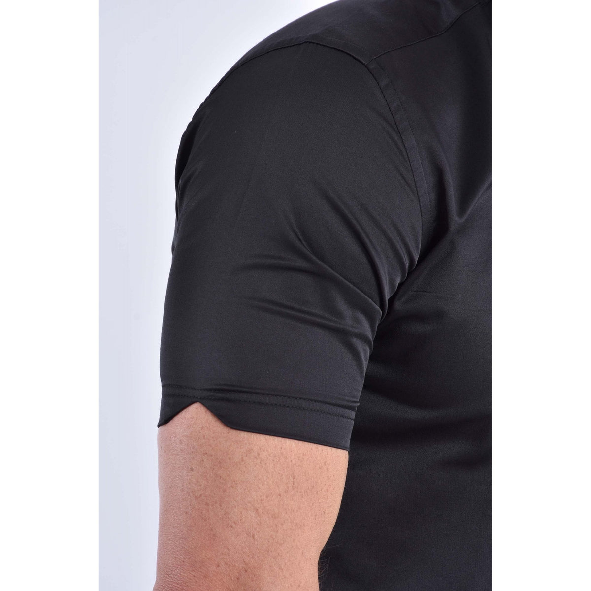 CB 056 Plain Slim Fit Short Sleeve Smart Shirt