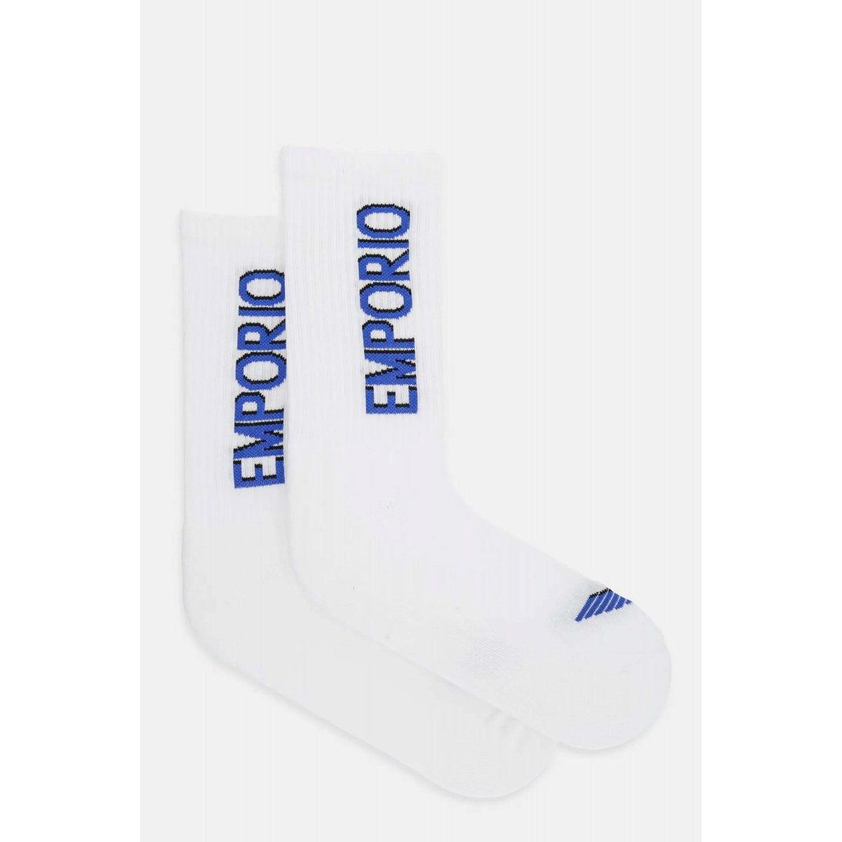 Emporio Armani 0554 AF12299 3-Pack Essential Logo Socks - White