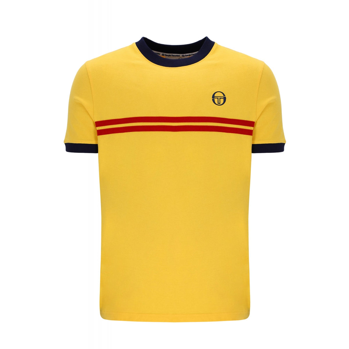 Sergio Tacchini | Supermac 4565 Ringer Contrast Double Stripe Half Sleeve T-Shirt