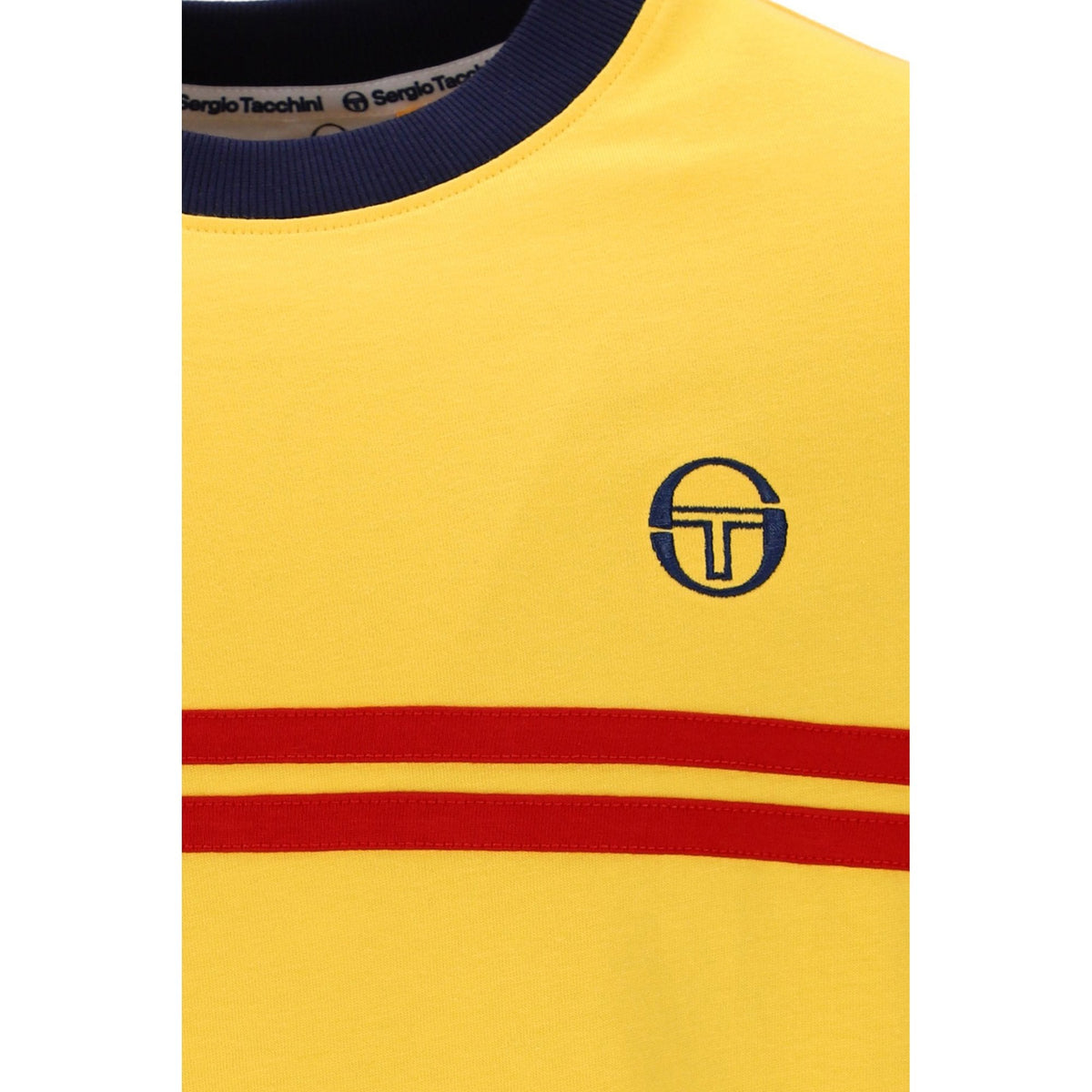 Sergio Tacchini | Supermac 4565 Ringer Contrast Double Stripe Half Sleeve T-Shirt
