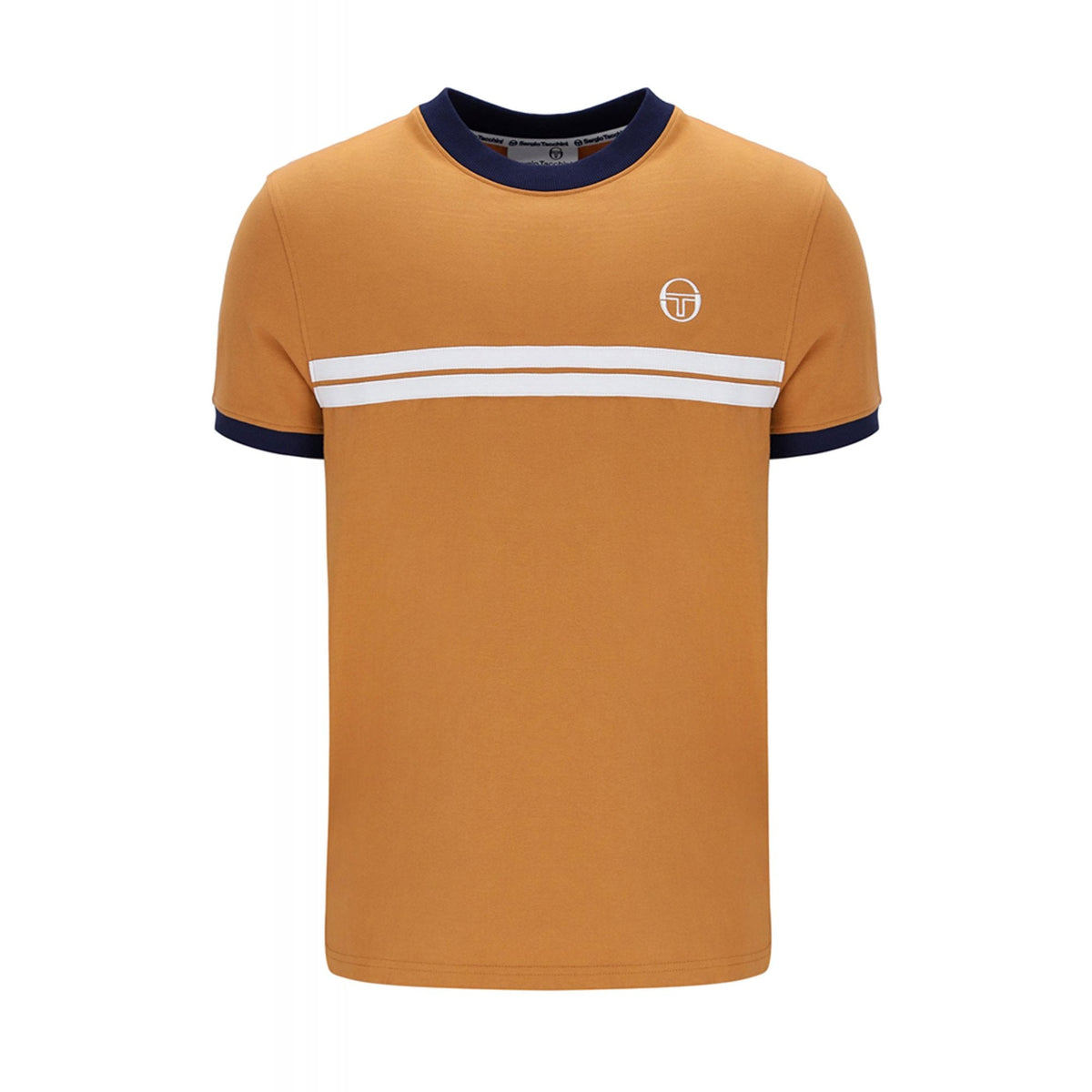 Sergio Tacchini | Supermac 4565 Ringer Contrast Double Stripe Half Sleeve T-Shirt
