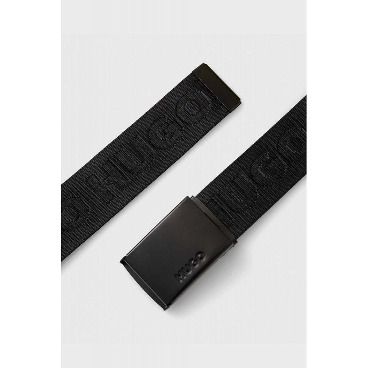 Hugo Boss | 50499077 Garratt-Tp_0s35 Repeat Logo Metal Buckle Belt - Black