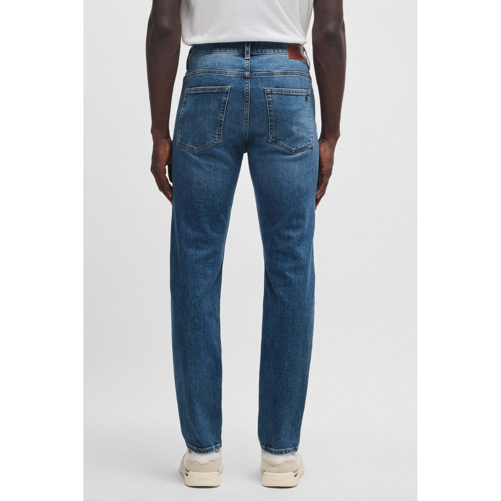 Boss 50532496 Delaware Bo Worker Slim Fit Comfort Stretch Denim Jean - Blue Wash