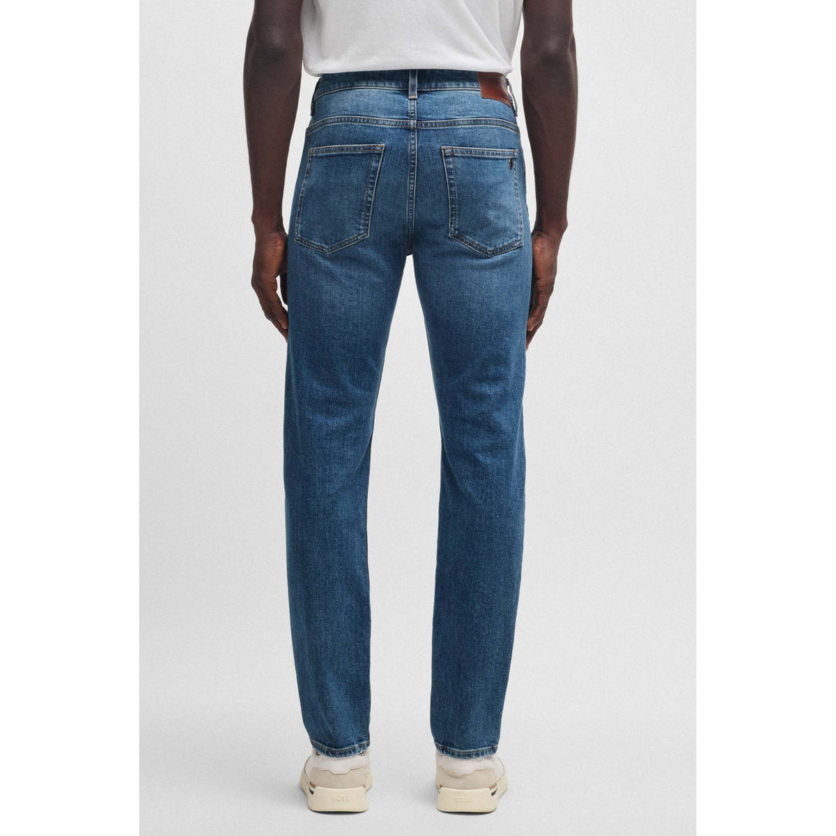 Boss 50532496 Delaware Bo Worker Slim Fit Comfort Stretch Denim Jean - Blue Wash
